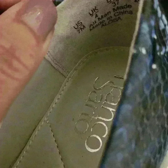 New Franco Sarto Snake Skin Loafer - Picture 5 of 6